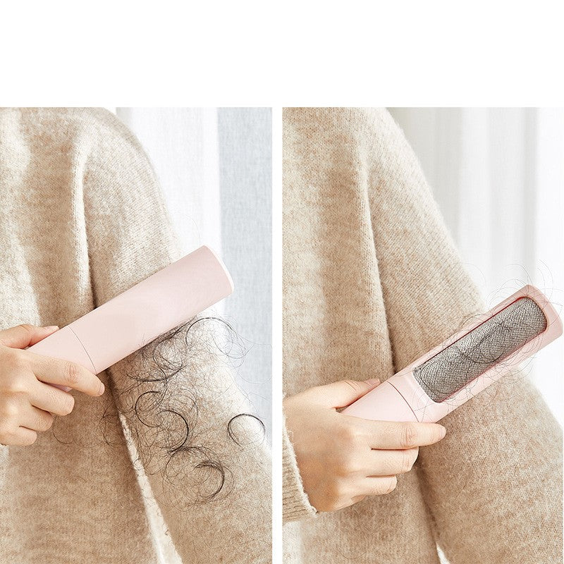Pink hair remover in use