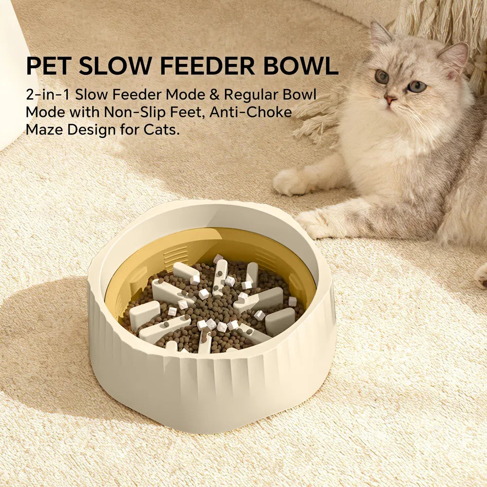Slow feeder bowl color options