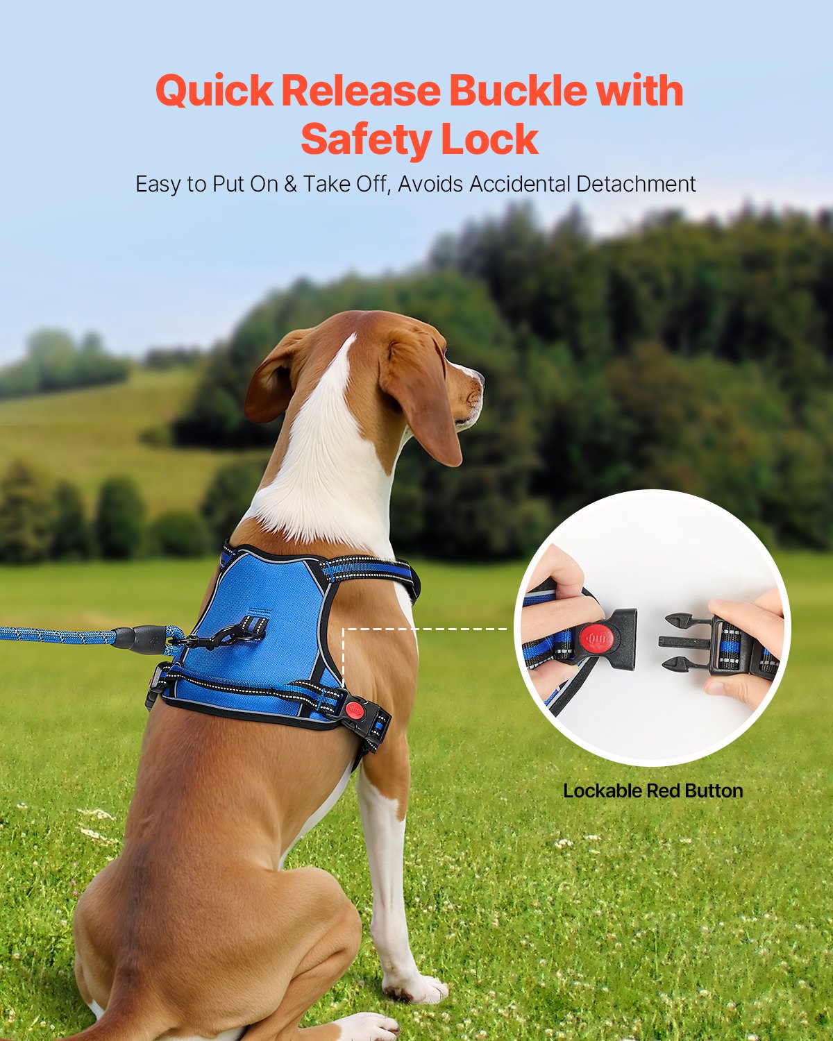 No-Pull Dog Harness — Reflective Vest with Handle