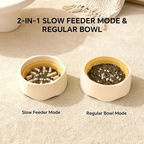 Slow Feeder Bowl — Anti-Gulp Maze Dish