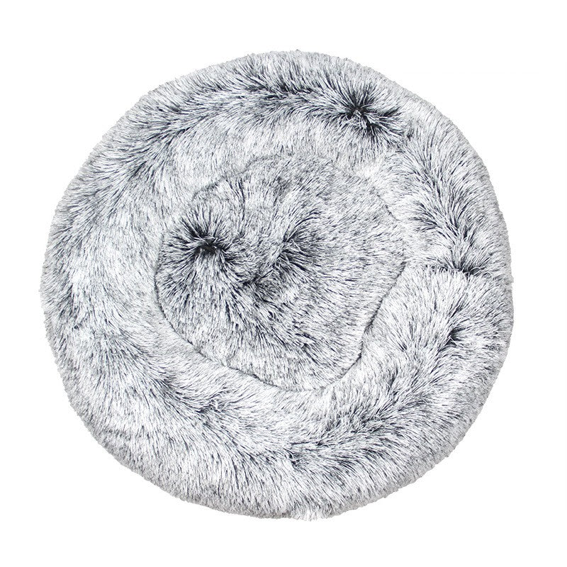 Round Plush Bed — Soft Warm Cuddler