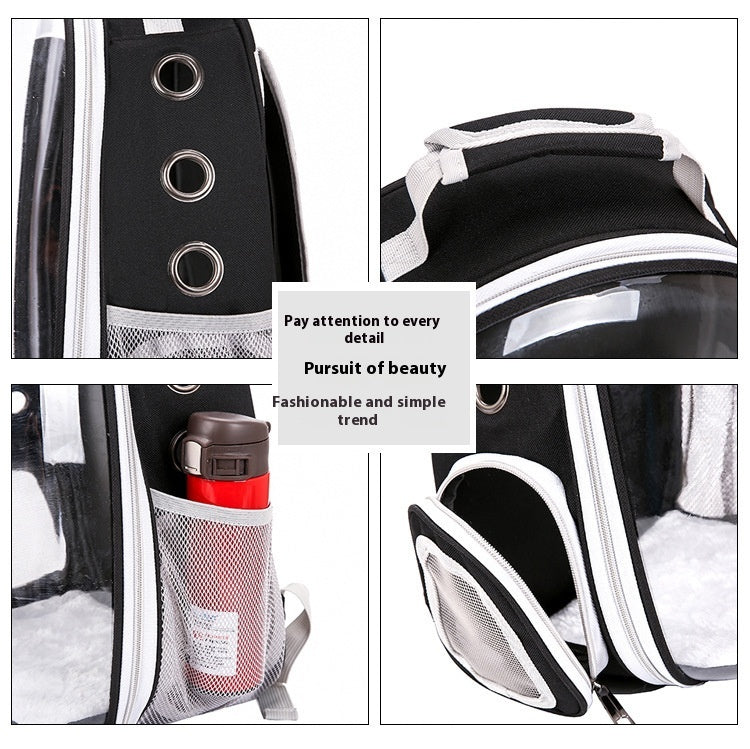 Clear Bubble Backpack — Breathable Travel Carrier