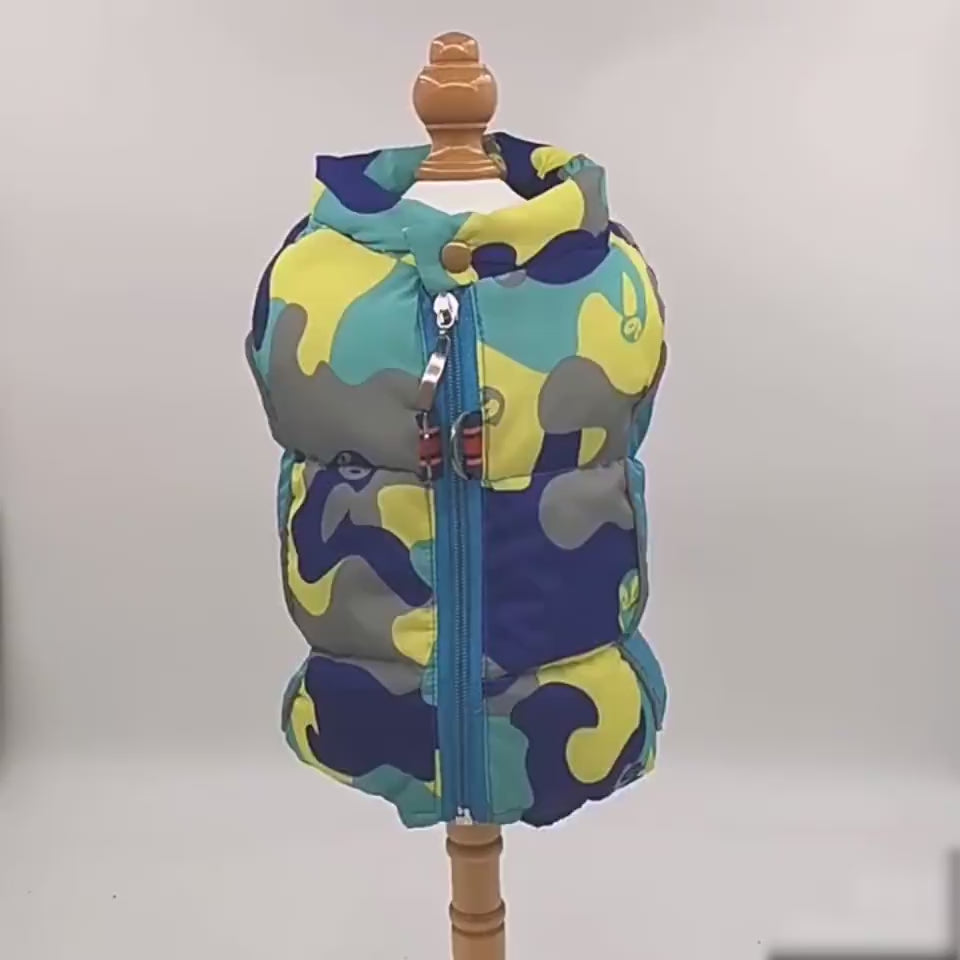 Pet Dog Winter Clothes Thick Warm Down Jacket Teddy Cotton Coat