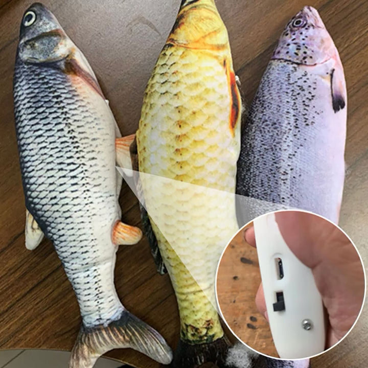 Flopping Fish Cat Toy product motion